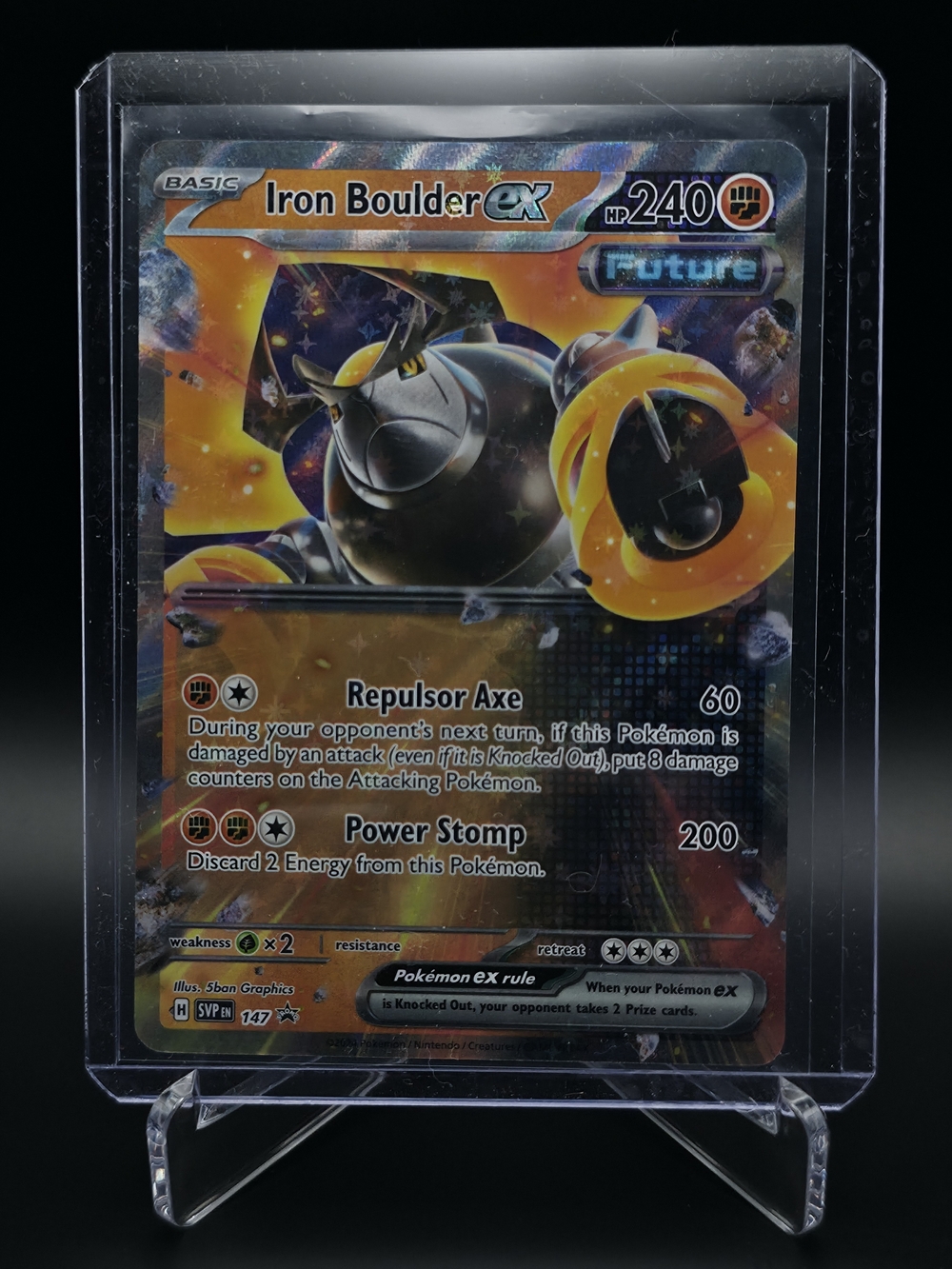 Pokémon TCG - Iron Boulder ex - Scarlet & Violet - Promo - 147